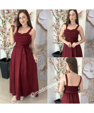 Vestido Anny Marsala